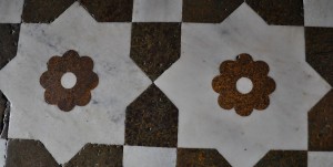 Detail of the floor – stone inlay, Main tomb chamber