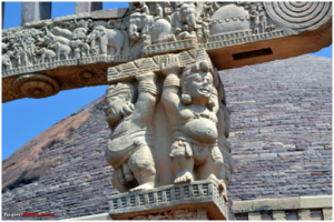 Possible Influence: Dwarfs as pillar capitals, Torana, SanchiMahastupa, Madhya Pradesh.