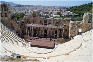 Odeon of Herodes, 1st century CE, Acropolis, Athens, Greece.