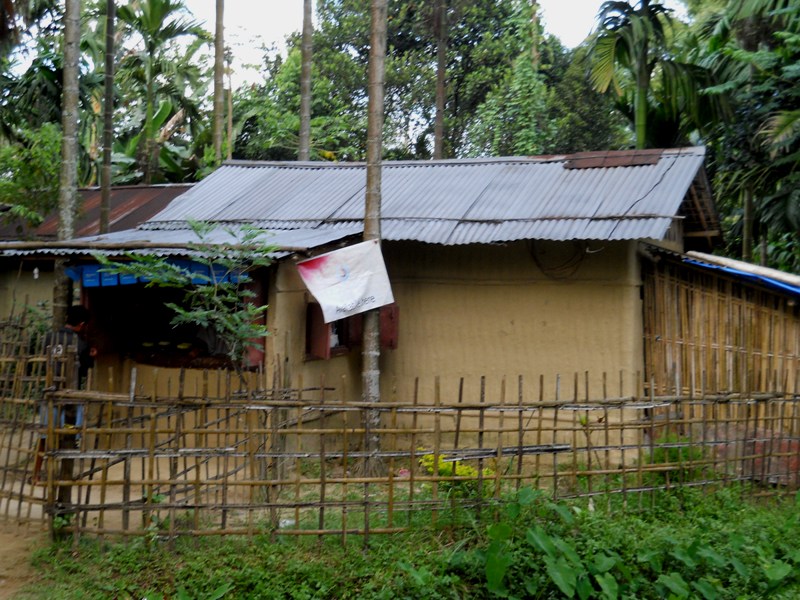 bamboo fencing and a tea community house
