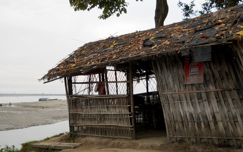 a bamboo layered house